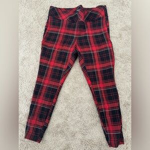 torrid Red and Black Plaid High-Waist Pants